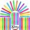 32 Pieces 8 Colors Mini Bubble Wands Assortment Party Favors Toys for Kids Child, Christmas Celebration,Thanksgiving New Year, Themed Birthday,Wedding, Bath Time,Summer Outdoor Gifts for Girls Boys
